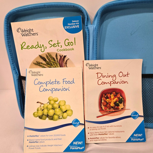 3 Weight Watcher Books Set with Binder * Cookbook +2 Companion Books