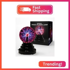 Brewish 3 inch Plasma Ball Lamp Touch Sensitive Novelty Nebula Sphere Globe Magi
