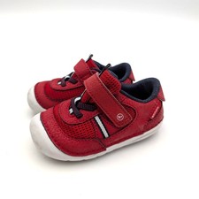 Stride Rite Apollo Hook  Loop Sneaker Shoes Round Toe Kids' Red Size US5M EU21