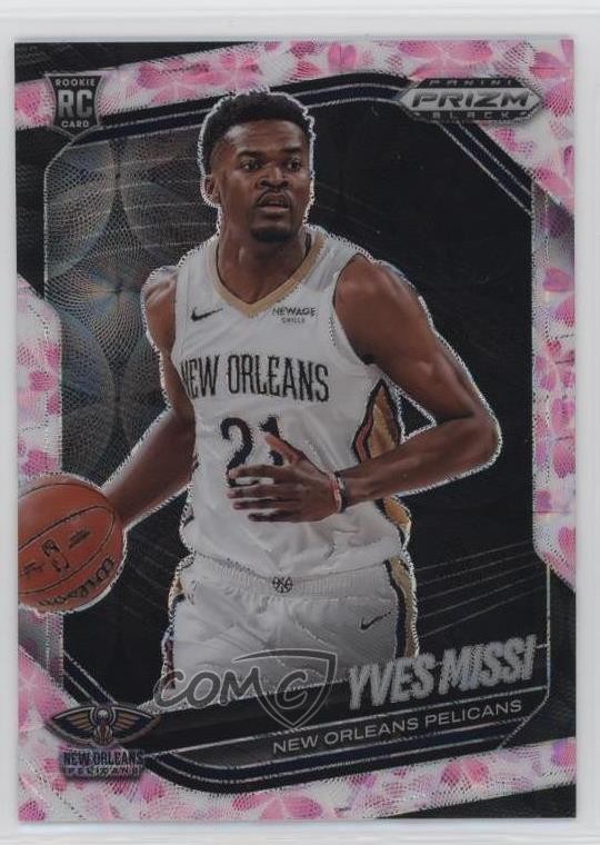 2024-25 Panini Prizm Black Cherry Blossom Prizm /20 Yves Missi #3 Rookie RC