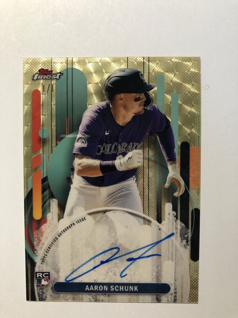 2025 Topps Finest - Finest Autographs Aaron Schunk #FA-AS (RC) 1/1 SUPERFRACTOR!