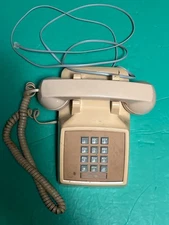 Vintage AT&T Beige Bell System Western Electric Touch-Tone Desk Telephone Phone