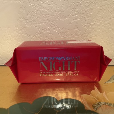 Emporio Armani Night For Her Eau de Parfum 1.7 FL OZ / 50 ML NIB. RARE. SEALED
