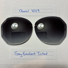Chanel 4229 Original Sunglass Replacement Lenses Purple Gray Gradient Faceted