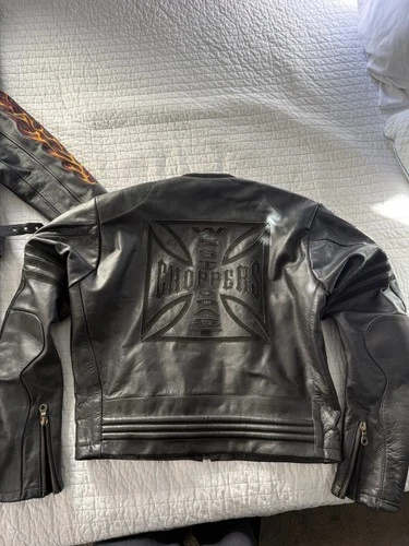 West Coast Choppers Vintage Leather Jacket - product listing photo