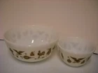 Vtg Pyrex Early American Eagle Nesting Mixing Bowls 401 & 403