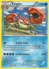 Kingler - 14/119 - Uncommon (Lp) Phantom Forces - Water Pokémon
