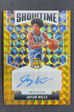 2024-25 Panini Mosaic Jaylen Wells Showtime Signatures Auto Gold Mosaic RC 10/10
