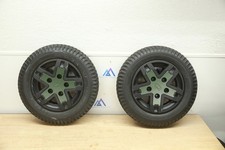 PAIR FLAT FREE Drive Wheels Tires for Quantum Edge 3 Power Chairs WHL1703588