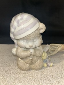 Ceramic Bear Night Light From Lullaby Lane Summit Collection1991