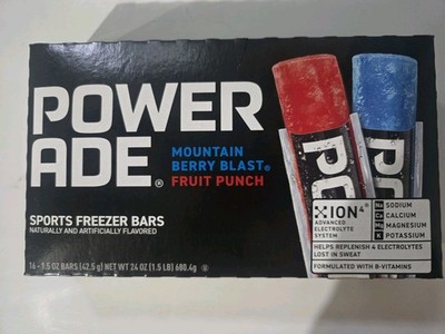 Powerade Sports Freezer Bars 16-1.5oz Bars (4 Boxes)