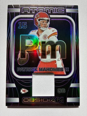 2023 Panini Obsidian Atomic Material Patrick Mahomes II #AMA-PMA Purple /75