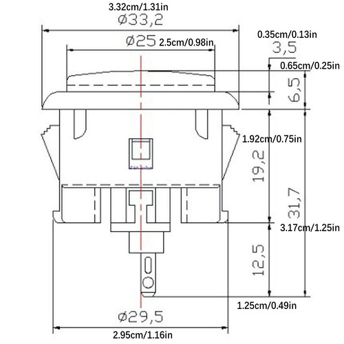 Colorful Arcade 30mm Original OSBF-30 Japan Button Replacement For Sanwa Button - Picture 9 of 15