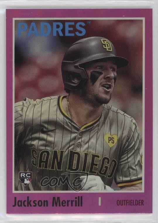 2024 Archives 1970 Topps Pink Foilboard Jackson Merrill #156 Rookie RC 1n3p