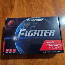 PowerColor Fighter AMD Radeon RX 6500 XT OC 4GB GDDR6 Graphics Card
