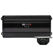 MB QUART FA2-2000.1 2000 Watt Mono Amplifier 1 Ohm Car Audio Amp+Bass Remote