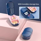 Holder Small Medecine Box Medicine Cutter Medicines Dealer Pill Cutter