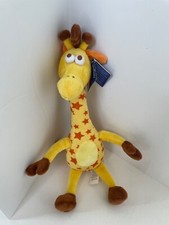NWT Toys R Us Geoffrey Giraffe Plush 17  Bright Yellow Orange Stars 2017  NEW