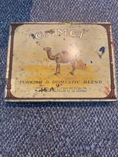 Très ancienne boîte Métal Vintage tôle Camel 50 Cigarettes Collection Tin Box