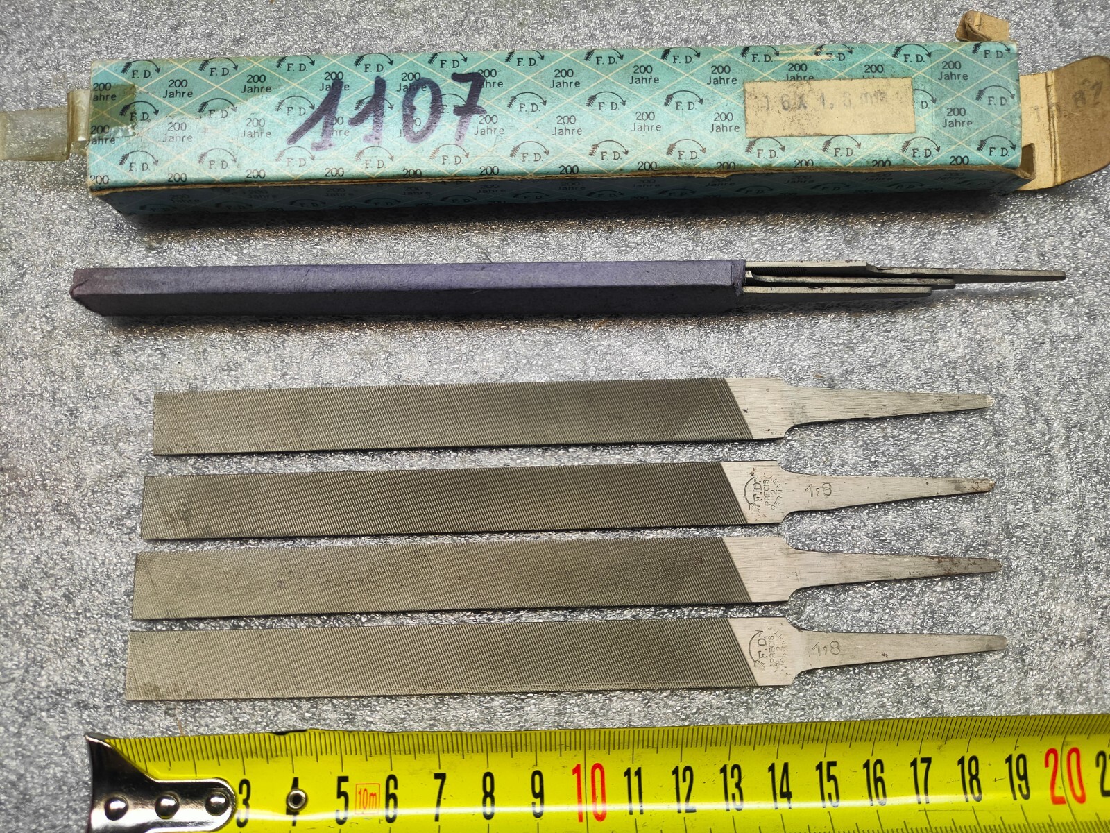 7x Lime Forma Piatta 150mm DICK Taglio 2 Senza Manico - Offerta Officina