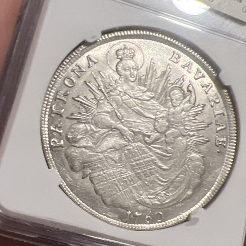 NGC MS62 1760 Bavaria Taler - Picture 4 of 5