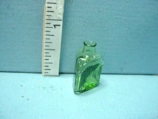 Miniature Green Triangular Medicine Bottle #HB358 Bright Delights 1/12th Scale