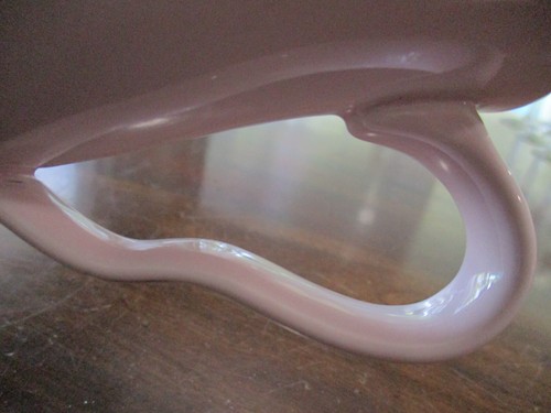 222 FIFTH Adelaide Pink/Gold tulip buds elephant ear handle porcelain coffee mug - Picture 4 of 7