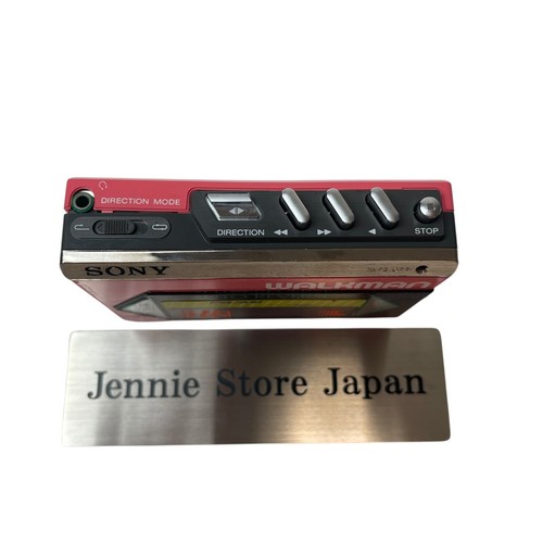 Sony WM-55 Pink Walkman Stereo Cassette Player w/ Case Tested Working from Japan - Picture 6 of 11