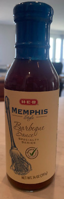 1x Pack H-E-B HEB Barbecue Sauce Specialty Series, Memphis Sauce BBQ 14 Oz