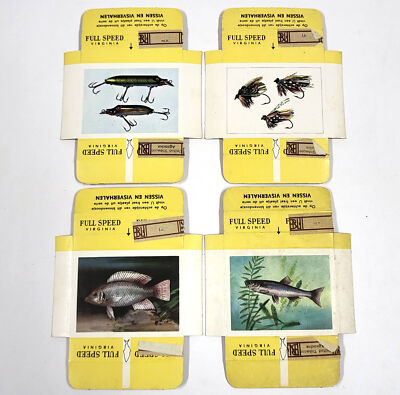 fish cigarette cards Vintage Full Speed Virginia Cigarette Cards – Fish Series Set of 4 fish cigarette cards Vintage Full Speed Virginia Cigarette Cards – Fish Series Set of 4