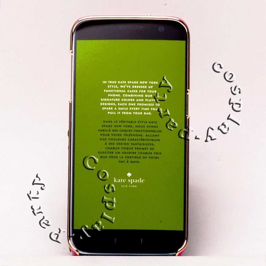 Kate Spade New York Wrap Case For Samsung Galaxy S7 Edge Saffiano Leather  Pink - Image 4 of 4