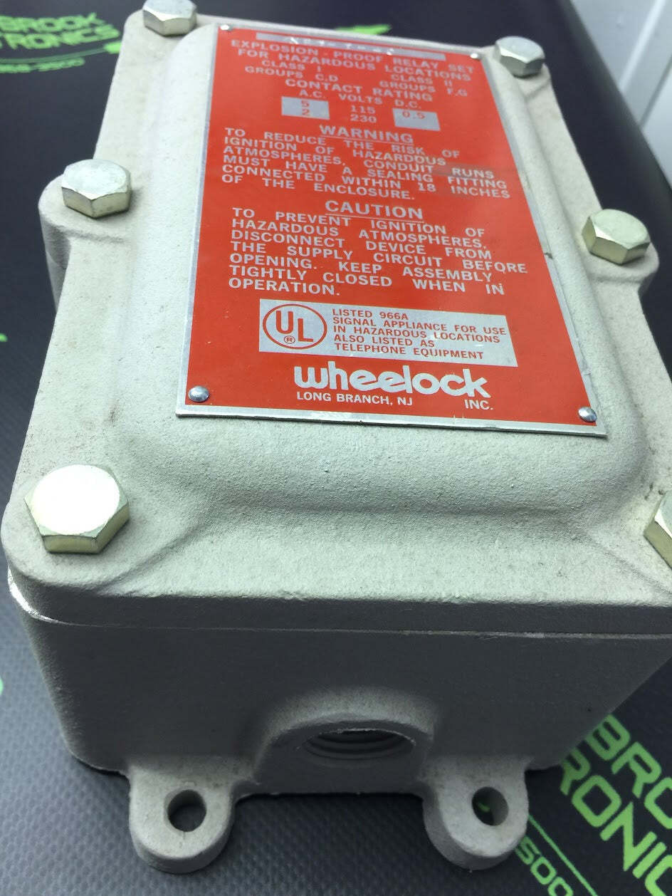 XRTT40 WHEELOCK EXPLOSION PROOF RELAY, 150vrms, electromechanical