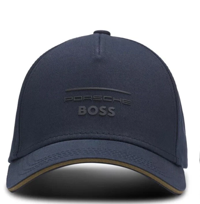 New Hugo Boss X Porsche Men Unisex Blue Baseball Cap Hat Front Logo 5