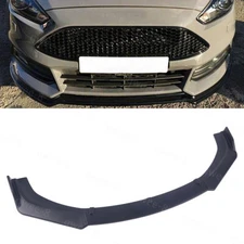 Universal Front Bumper Lip Spoiler Splitter Protector Kit Black