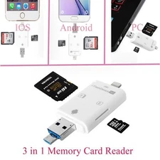 iFlash Drive USB Micro SD/TF SDHC Card Reader Adapter for iPhone iPad