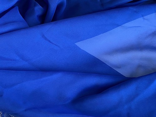 Bundle 5.65 Meters Royal Blue Premium Chiffon Fabric dress sewing soft chiffon - Picture 7 of 9