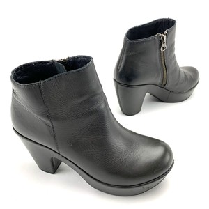 grey platform booties