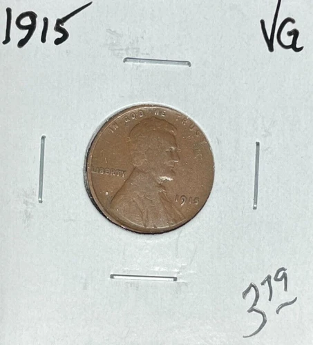 1915 LINCOLN WHEAT CENT - VG ~NICE COIN~