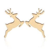 Reindeer Earrings Holiday Christmas Stud Earring Women's Fashion Jewelry