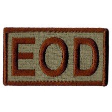 Pestaña identificadora de servicio EOD / Parche de la Fuerza Aérea OCP de la USAF