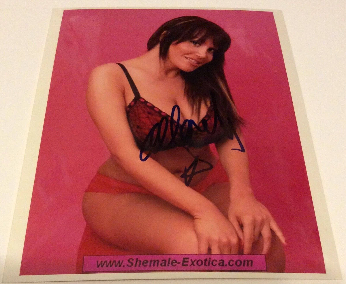 ALLANAH STARR SIGNED ADULT FILM STAR PORN 8X10 PHOTO 26 SEXY HOT  TRANSSEXUAL | eBay