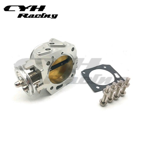 Cuerpo acelerador de aluminio de 70 mm para motor Honda Civic Si serie K K20K20A Acura RSX - Imagen 2 de 3