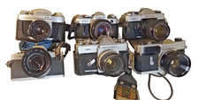 Lot of 9 - 35mm Film Camera, Working;