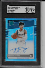 2020-21 Donruss Optic Tyrell Terry Auto Holo Prizm Rated Rookie #181 SGC 10|9