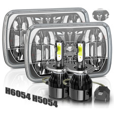 Pair 5x7 7x6inch Led Headlight Hi-lo Beam For Nissan Pickup Hardbody D21 240sx