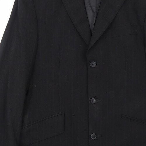 NEXT Mens Black Polyester Blend Blazer Size 40 Reg - Picture 9 of 10
