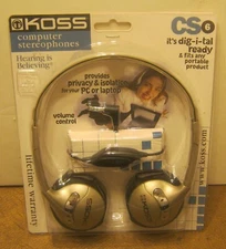 KOSS Computer Stereophones Model CS-6 NEW In Package!!
