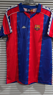 Barcelona 94年モデル 日本製 kappa ロマーリオ グラウディオラ Barcelona Home 94/95 - Retro - ROMARIO # 10 - Large (USA-Medium