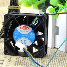 Top Motor Df126025bu 6Cm 4-Wire Speed Control Cooling Fan 12V 0.80A