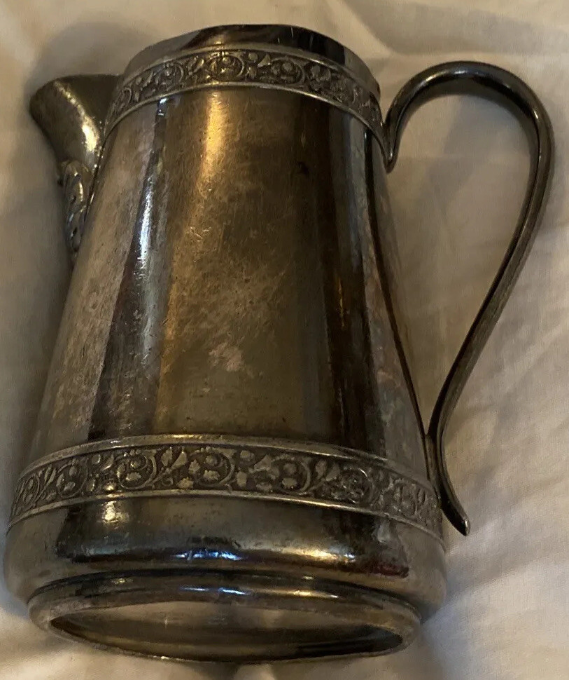 Creamer Middletown Plate Co Quadruple Silver Plate Hard White